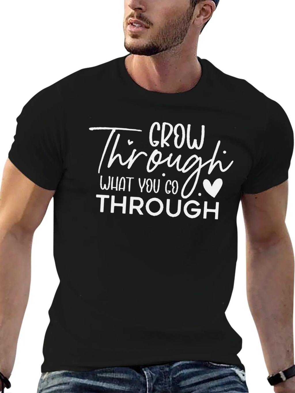 Grow Through What You Go Black T-Shirt product image 9