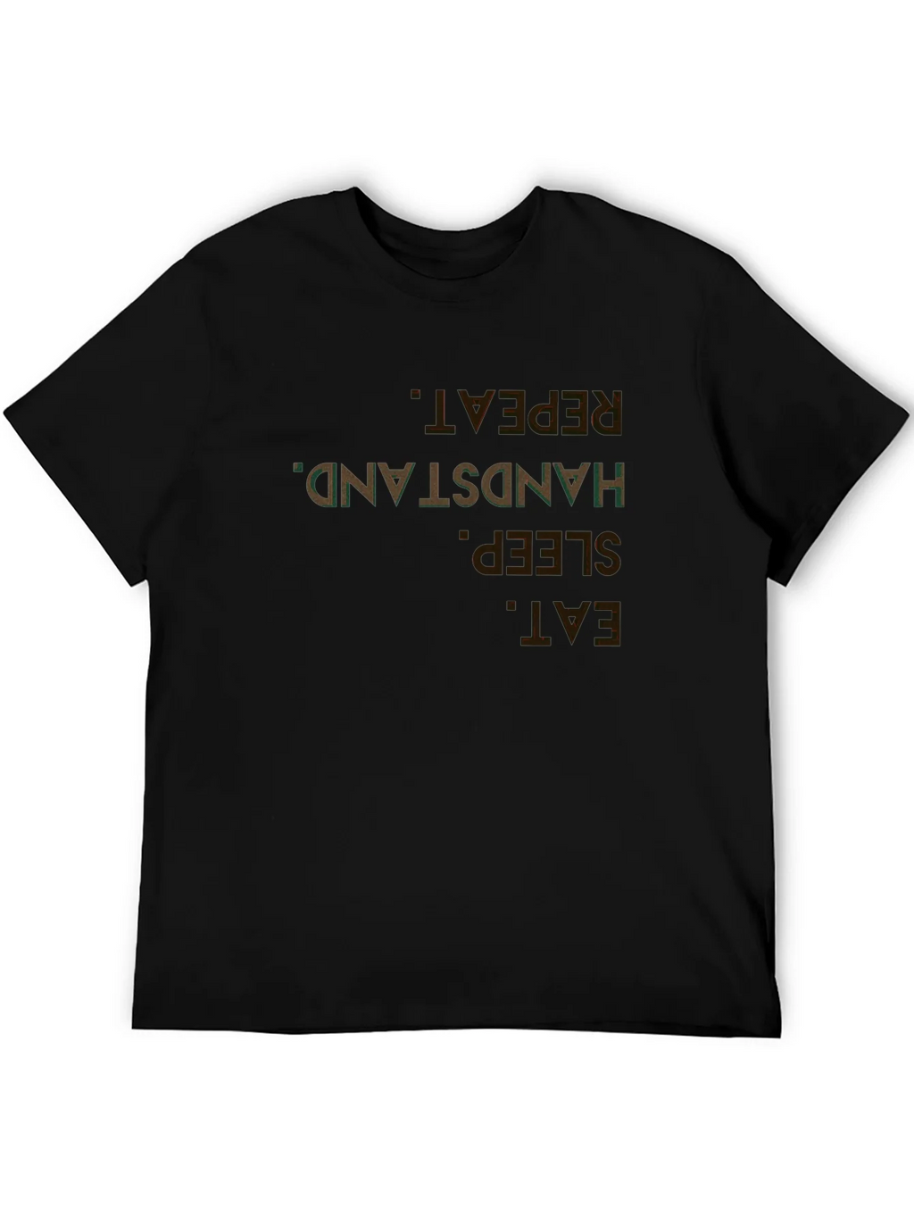 Eat Sleep Handstand Repeat Black T-Shirt product image 8