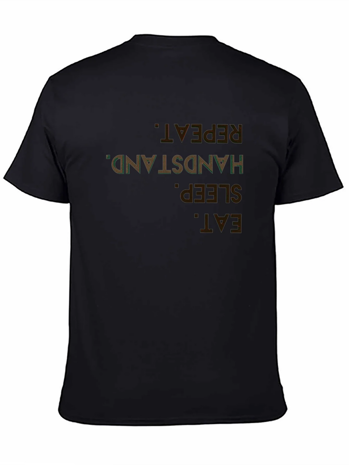 Eat Sleep Handstand Repeat Black T-Shirt product image 7