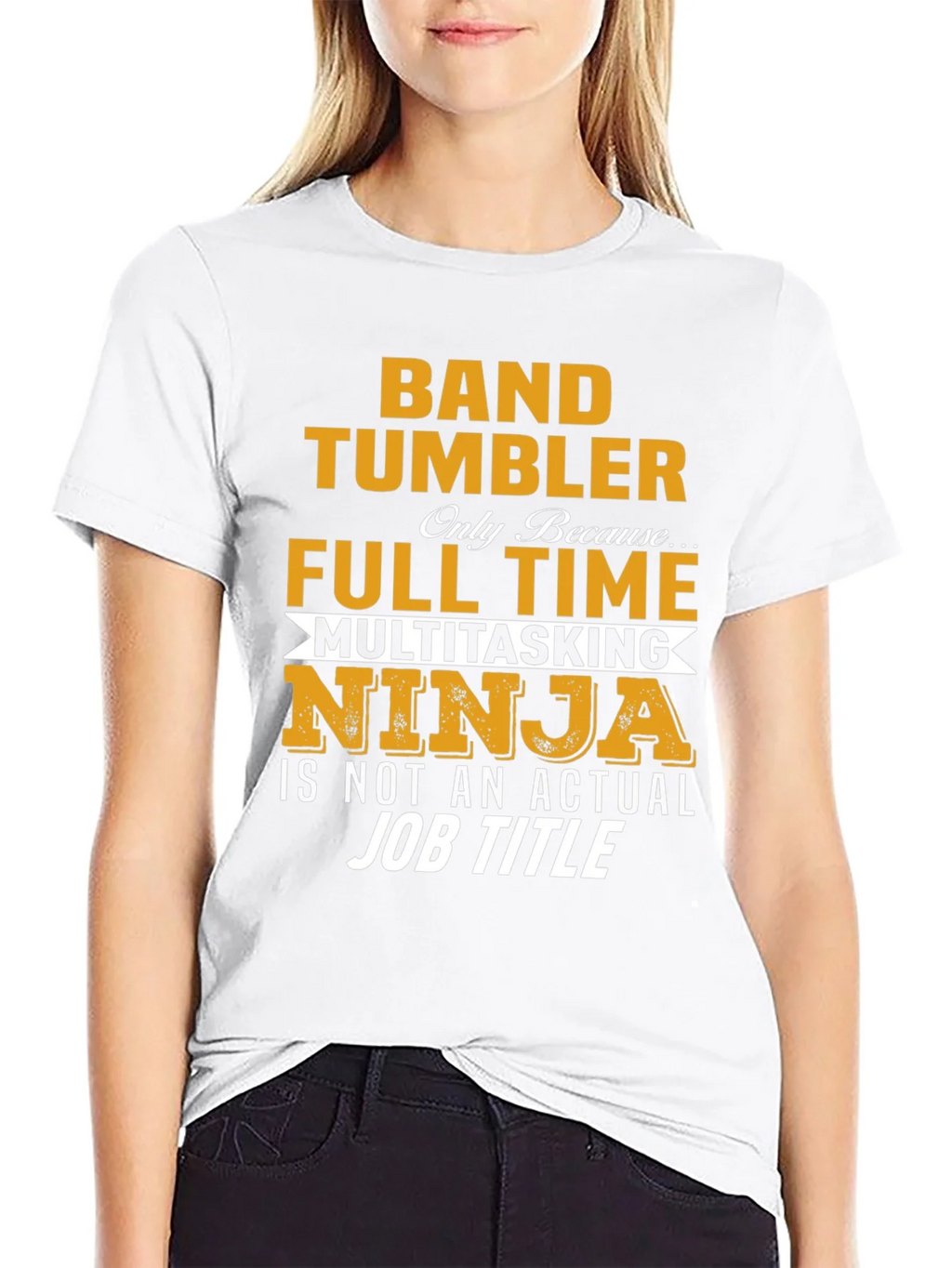 Band Tumbler Full Time Ninja Graphic T-Shirt product image 11