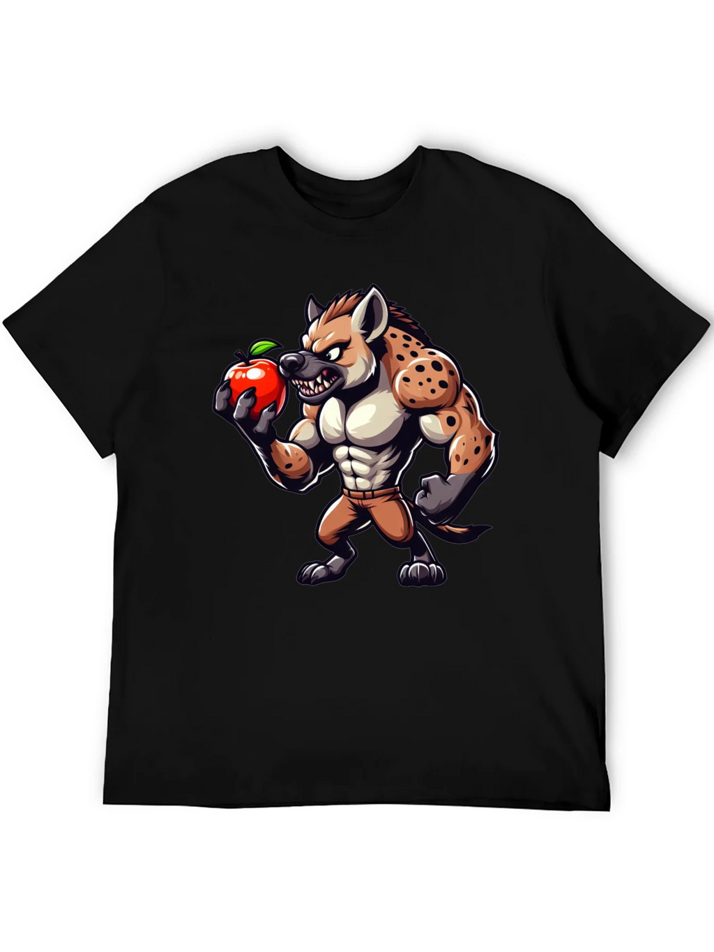 Hyena Apple Funny Graphic T-Shirt product image 8