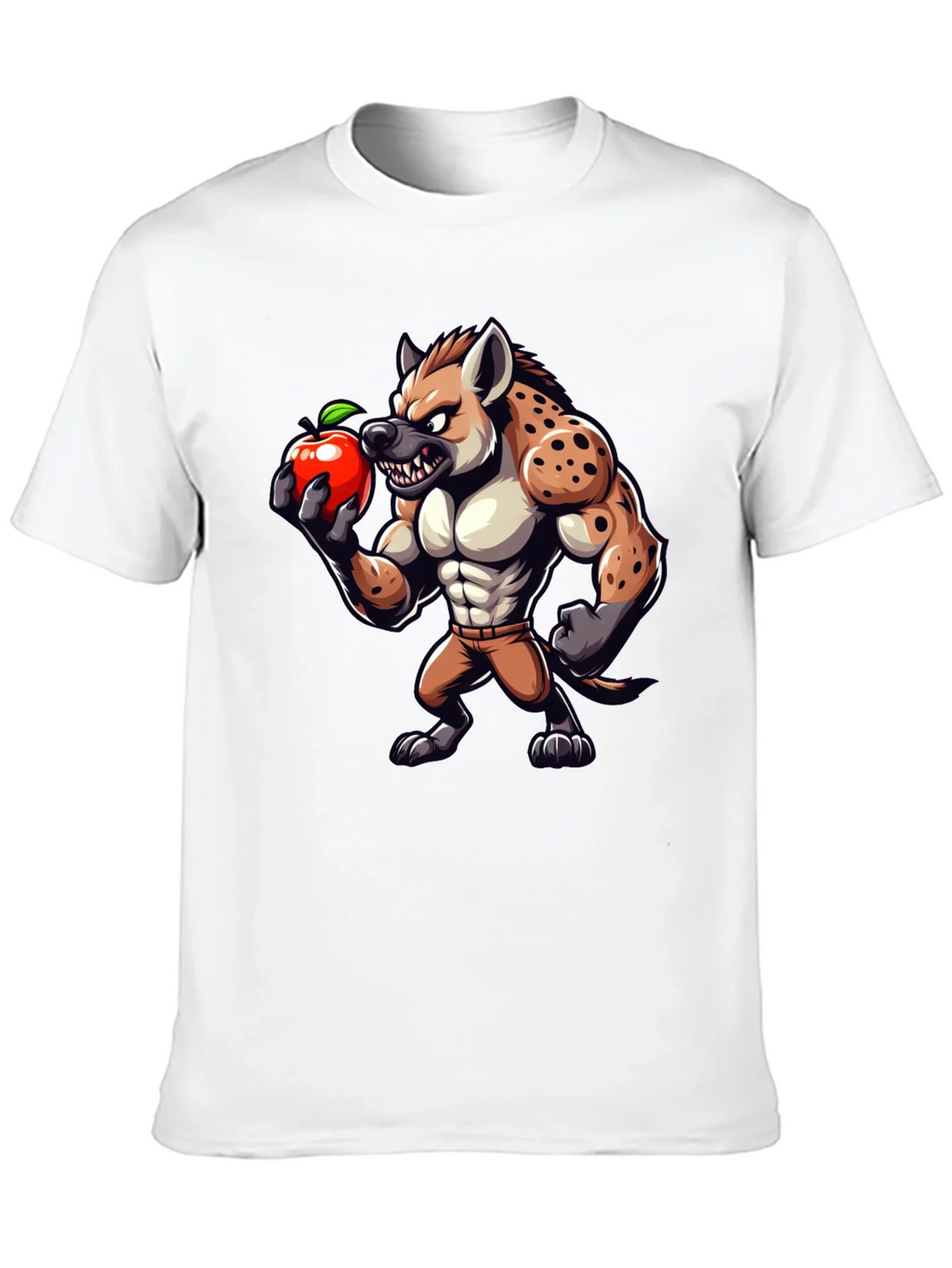 Hyena Apple Funny Graphic T-Shirt product image 12