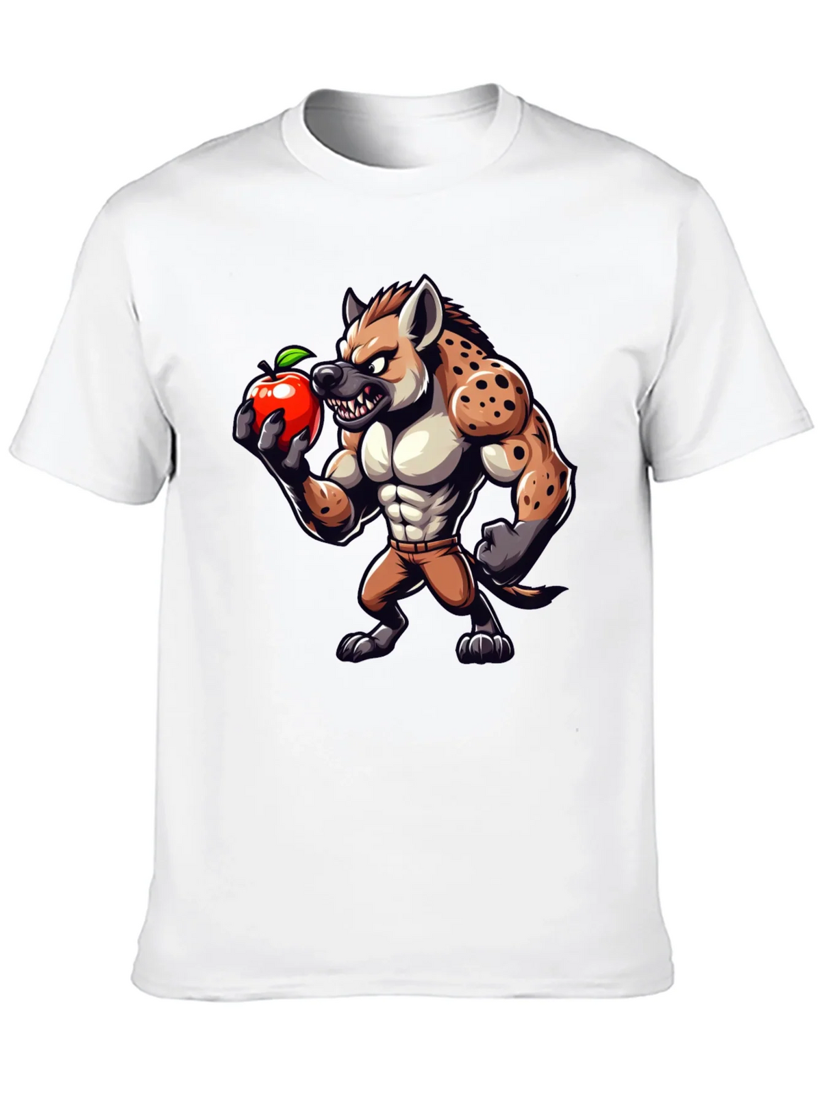 Hyena Apple Funny Graphic T-Shirt product image 12