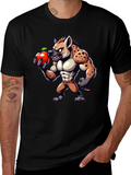 Hyena Apple Funny Graphic T-Shirt product image 1