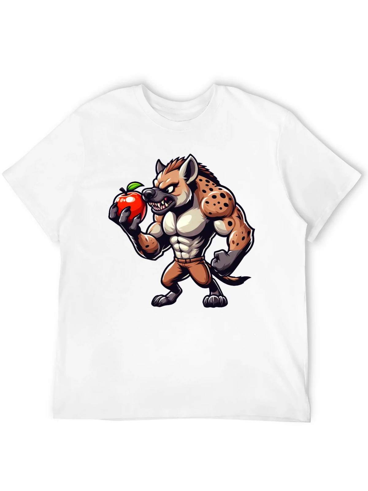 Hyena Apple Funny Graphic T-Shirt product image 3