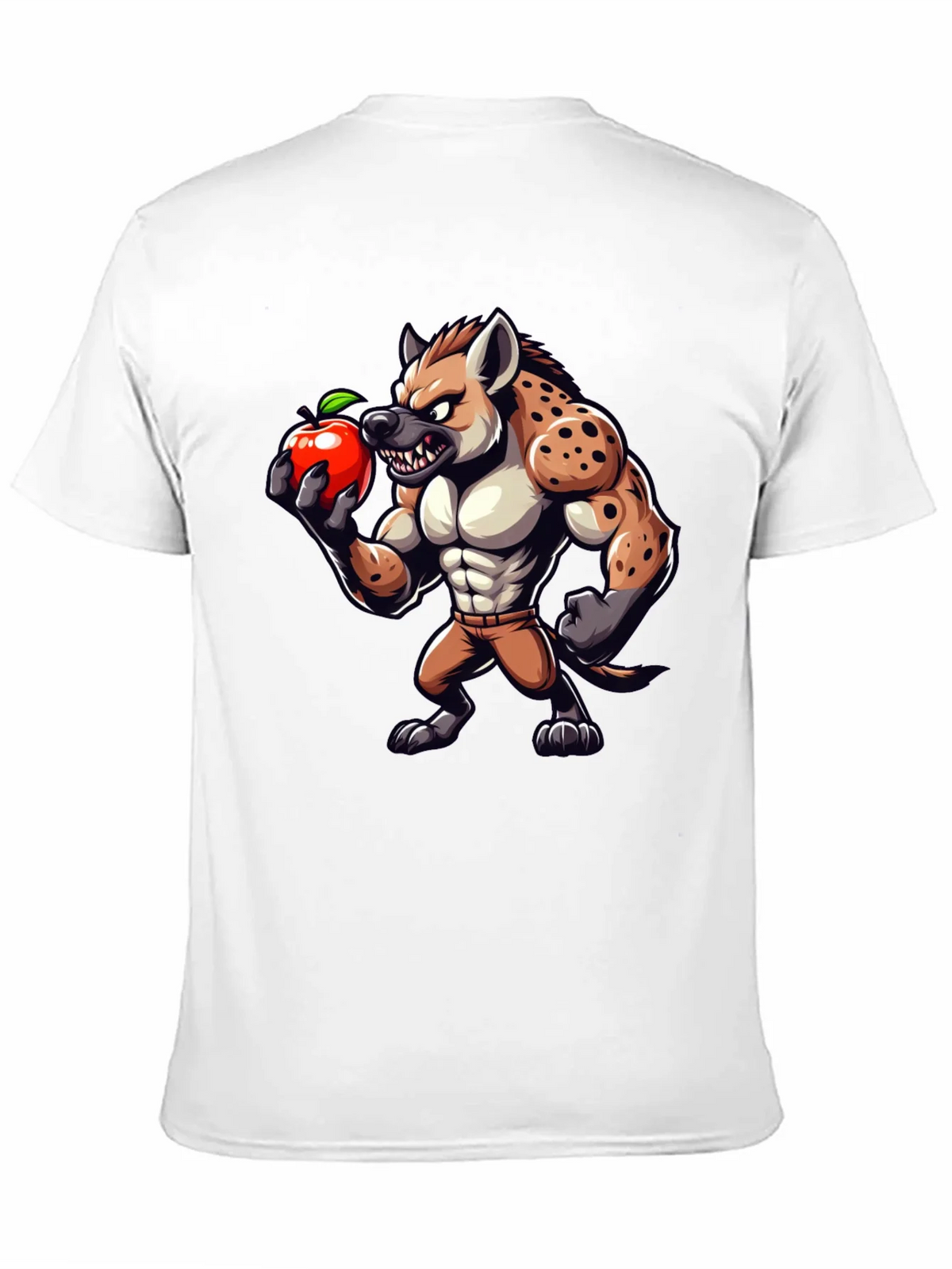 Hyena Apple Funny Graphic T-Shirt product image 2