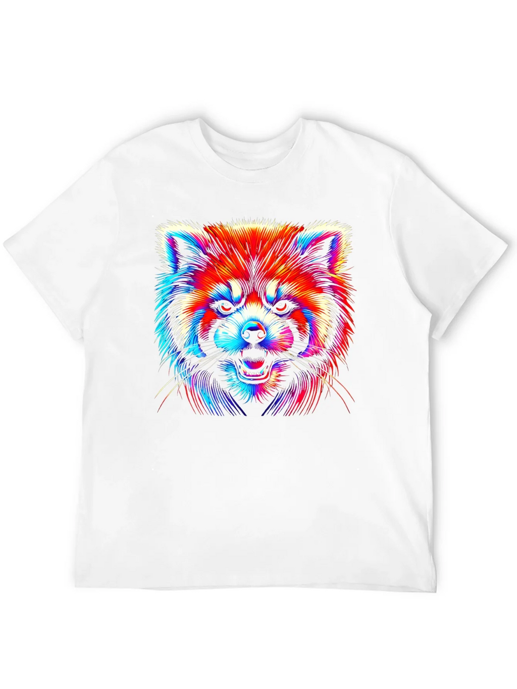 Neon Red Panda Graphic Tee product image 3
