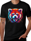 Neon Red Panda Graphic Tee product image 1