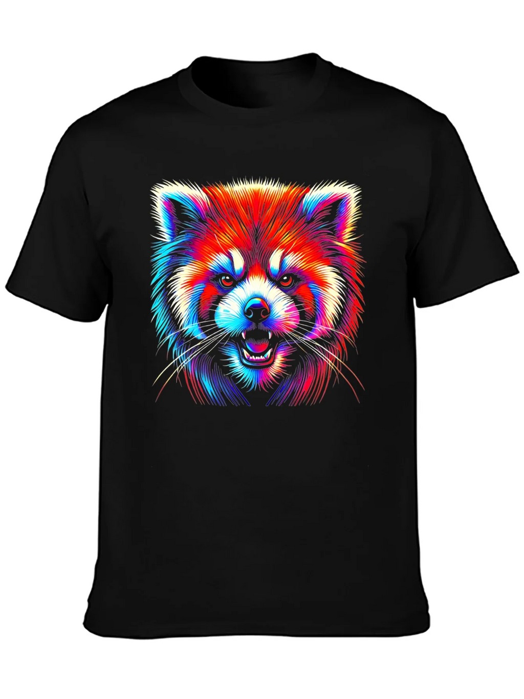 Neon Red Panda Graphic Tee product image 6