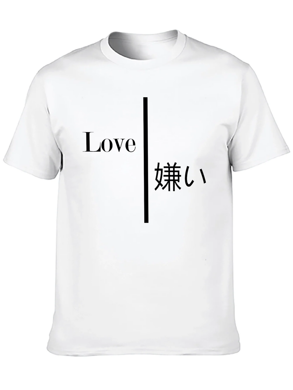 Love Hate Graphic Tee - Black Crew Neck Casual T-Shirt product image 12