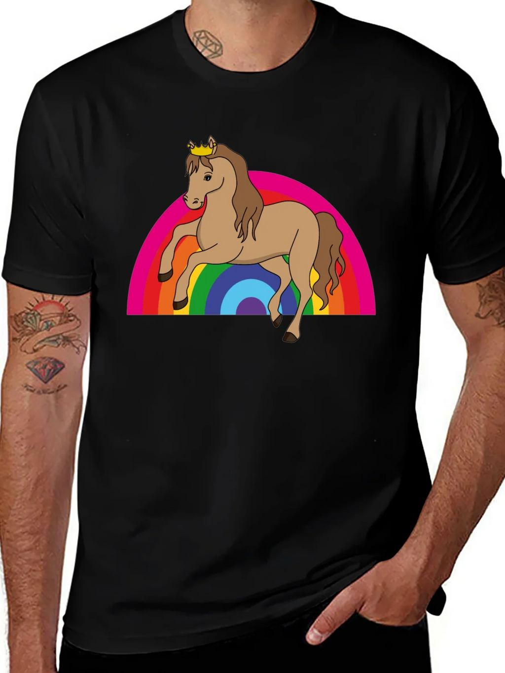 Rainbow Horse Tee - Magical & Fun! product image 1