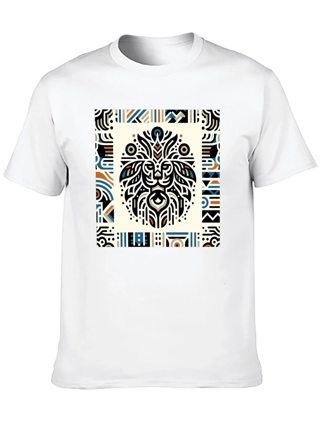 Tribal Lion Graphic Tee - Stylish Mens Black T-Shirt product image 12