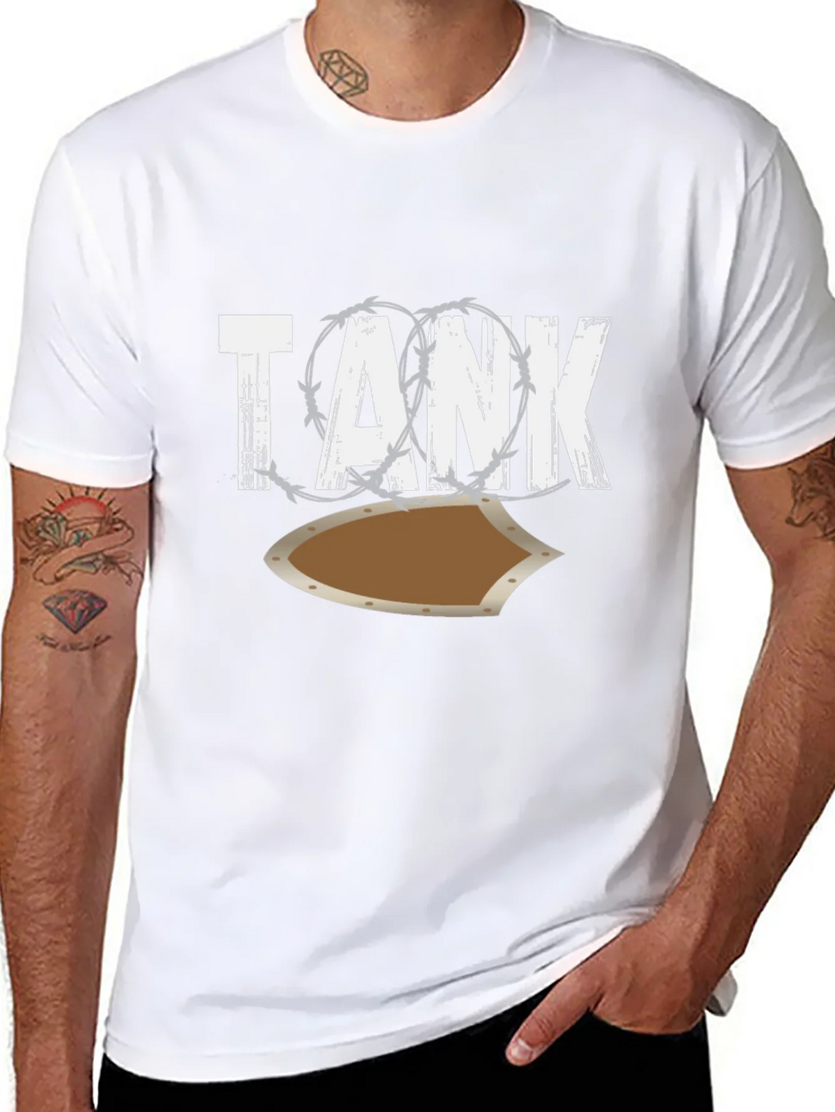 Tank Shield Graphic Tee - Mens Black T-Shirt product image 10