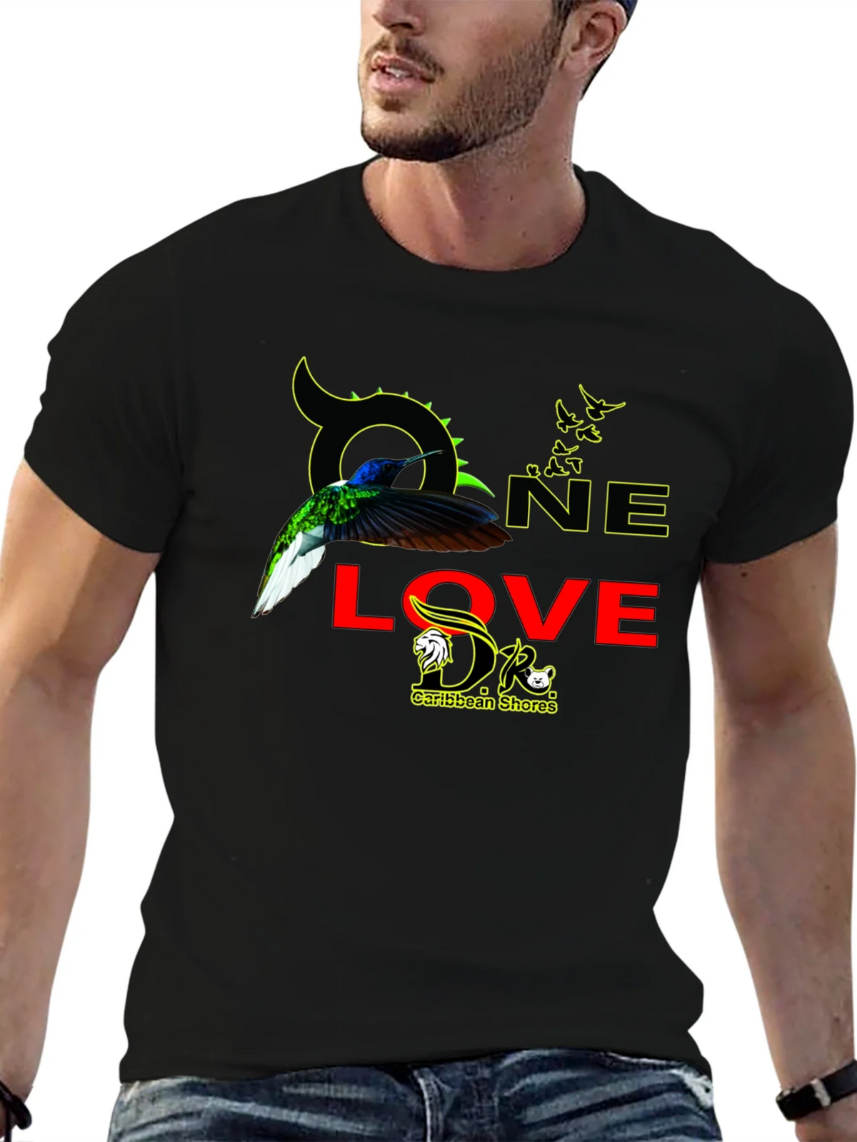 One Love Caribbean Shores Graphic T-Shirt product image 9