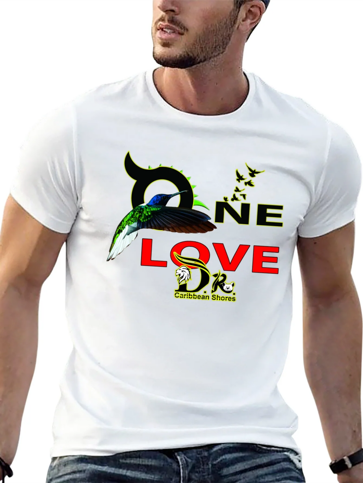 One Love Caribbean Shores Graphic T-Shirt product image 4