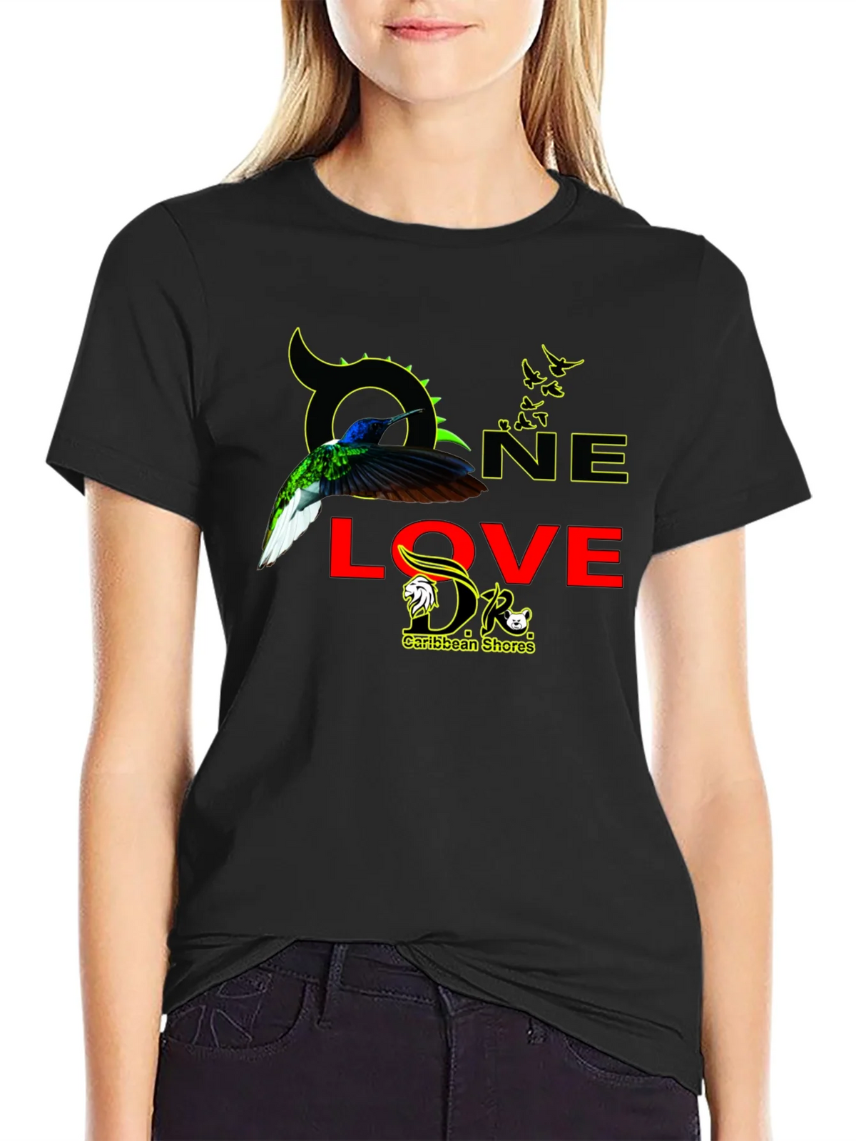One Love Caribbean Shores Graphic T-Shirt product image 5