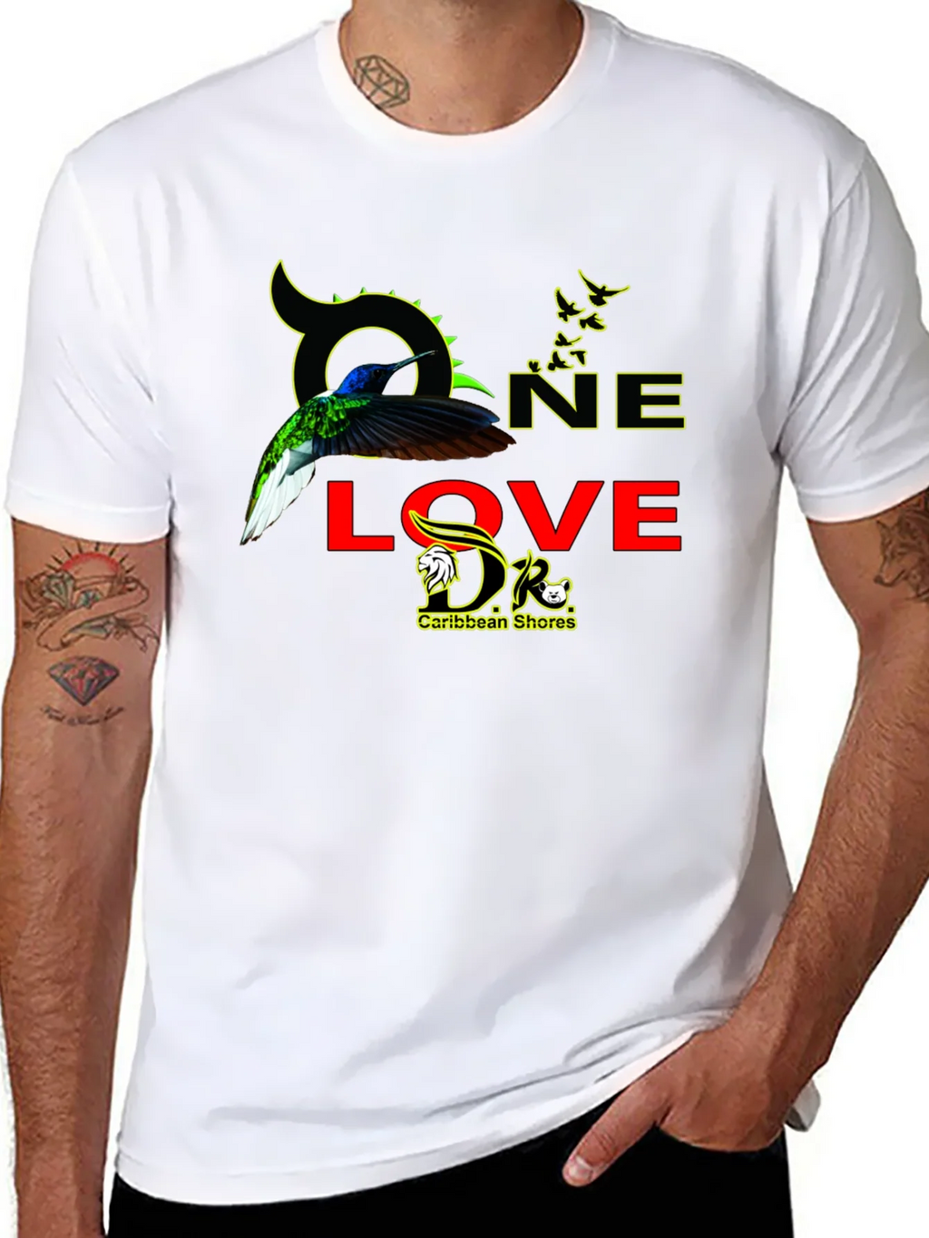 One Love Caribbean Shores Graphic T-Shirt product image 10