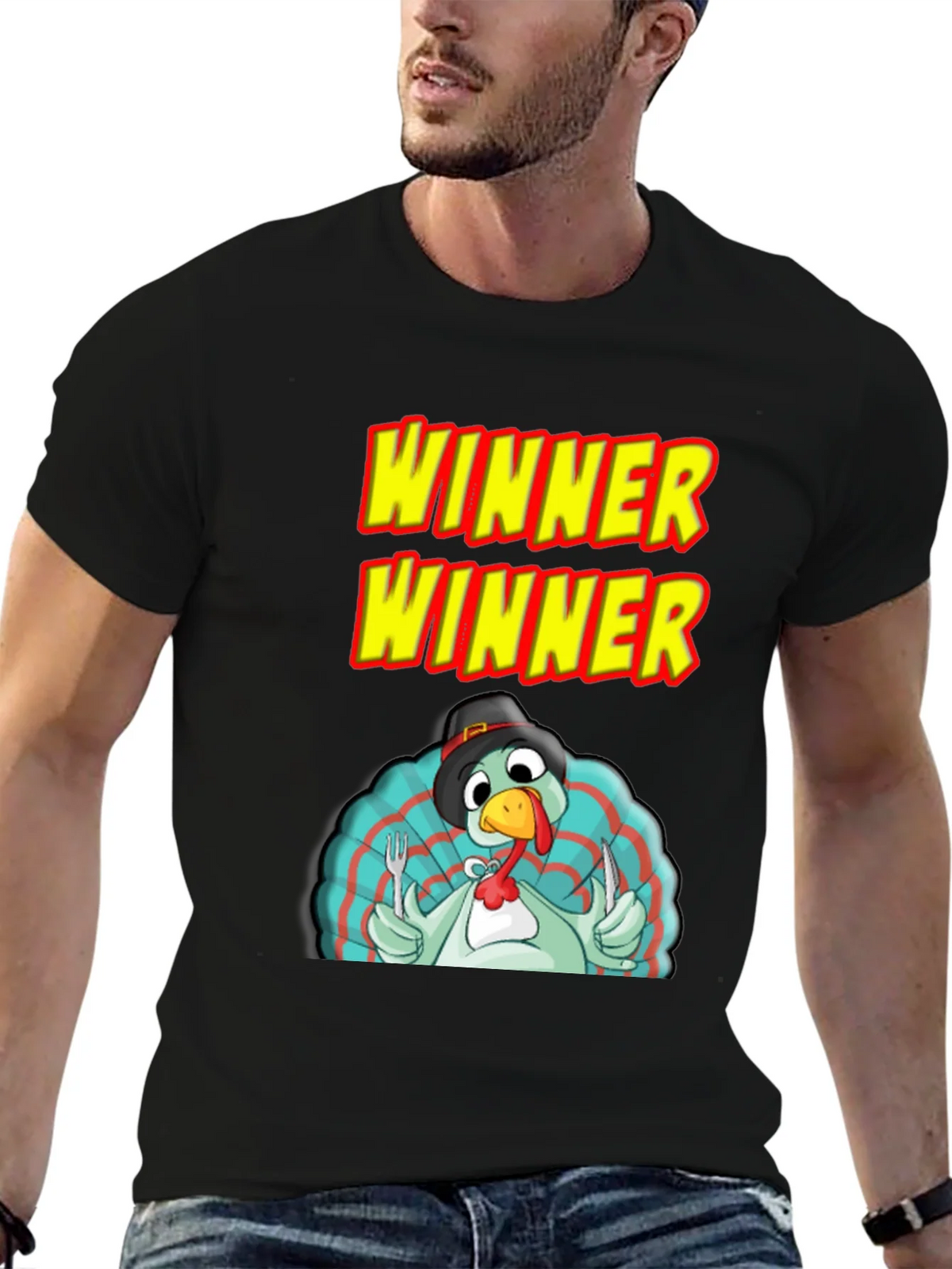 Winner Thanksgiving Turkey T-Shirt product image 9