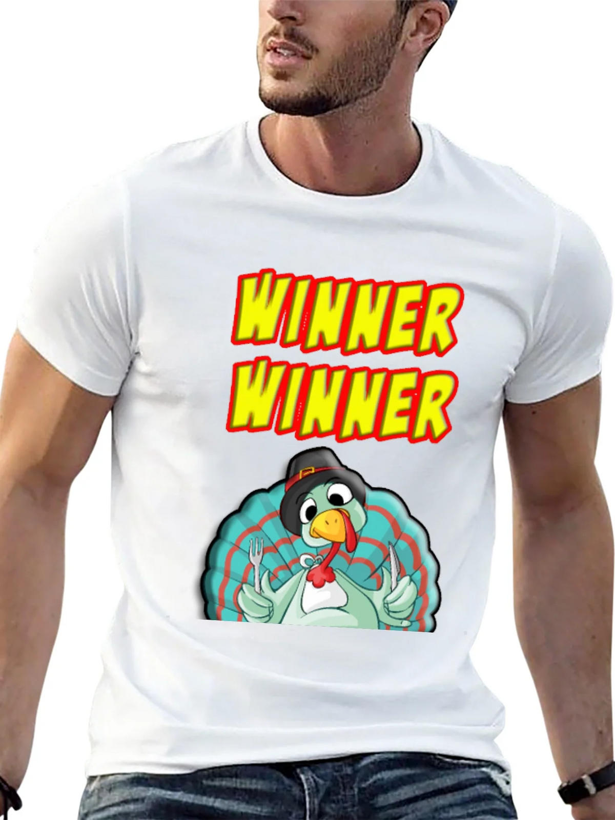 Winner Thanksgiving Turkey T-Shirt product image 4