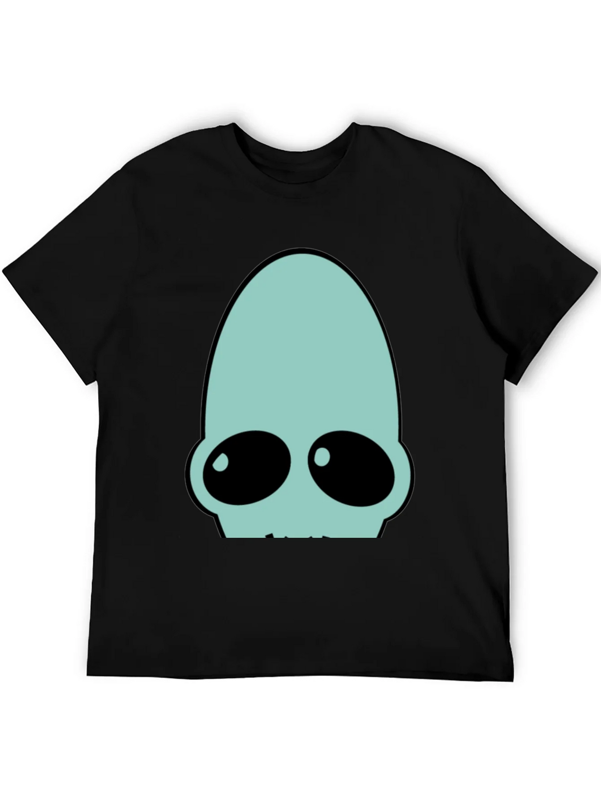 Futuristic Alien Head Graphic Tee - Black product image 8