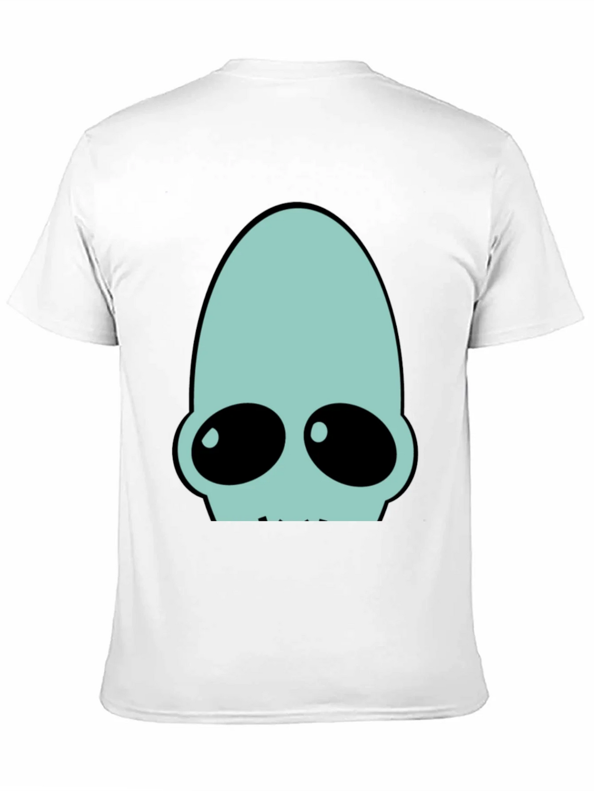 Futuristic Alien Head Graphic Tee - Black product image 2