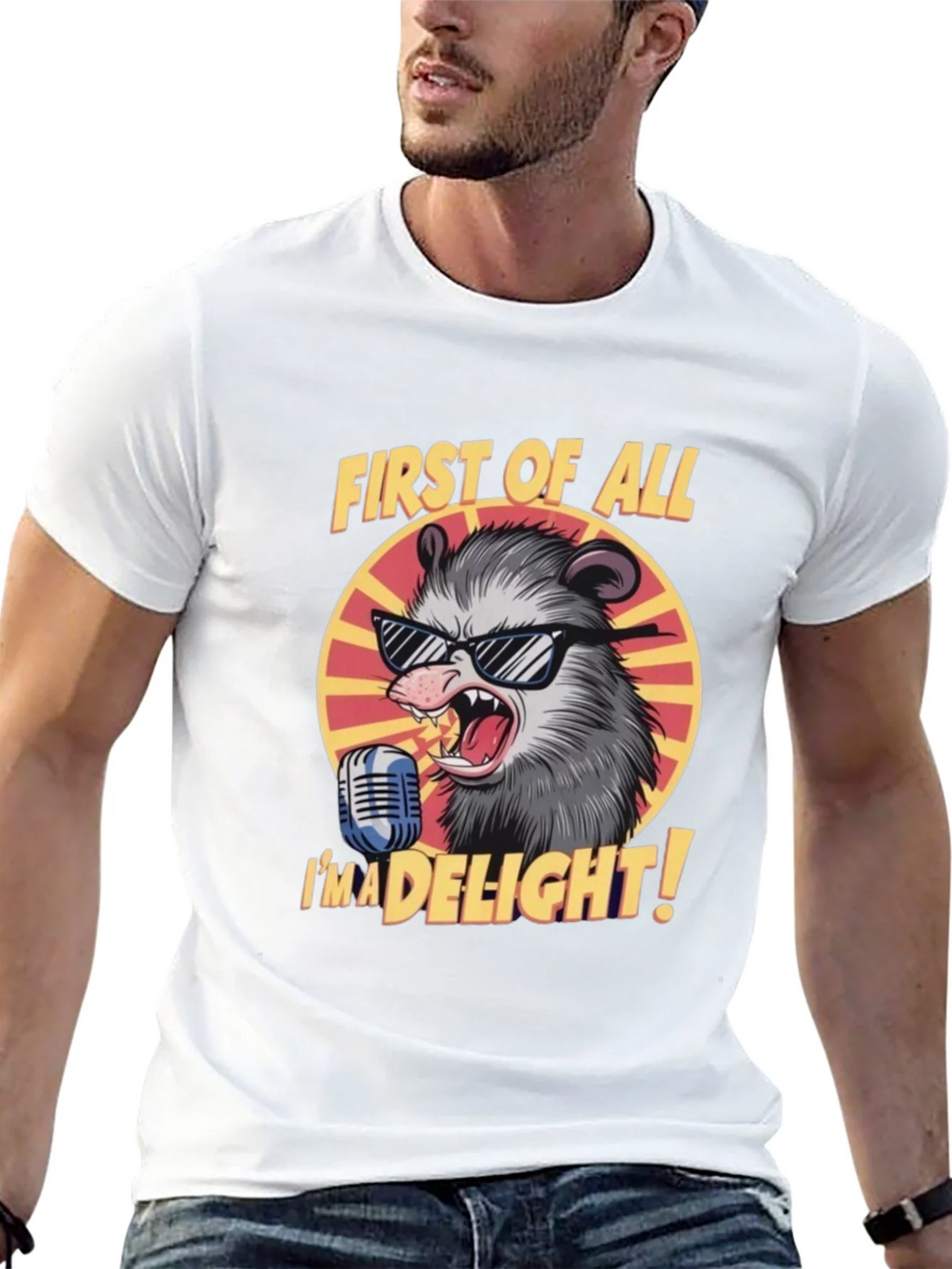 First of All Im a Delight Opossum Graphic Tee product image 4