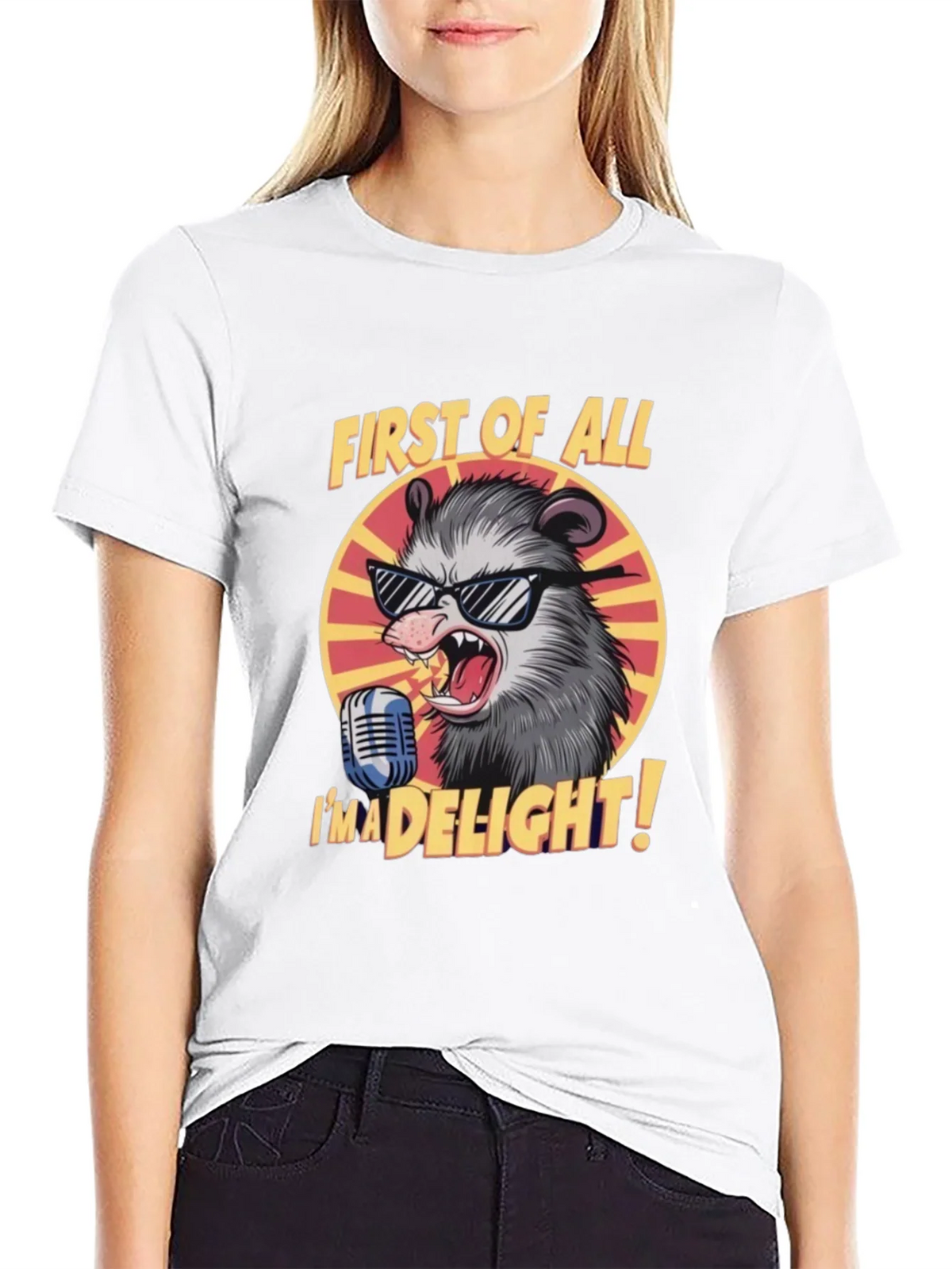 First of All Im a Delight Opossum Graphic Tee product image 11