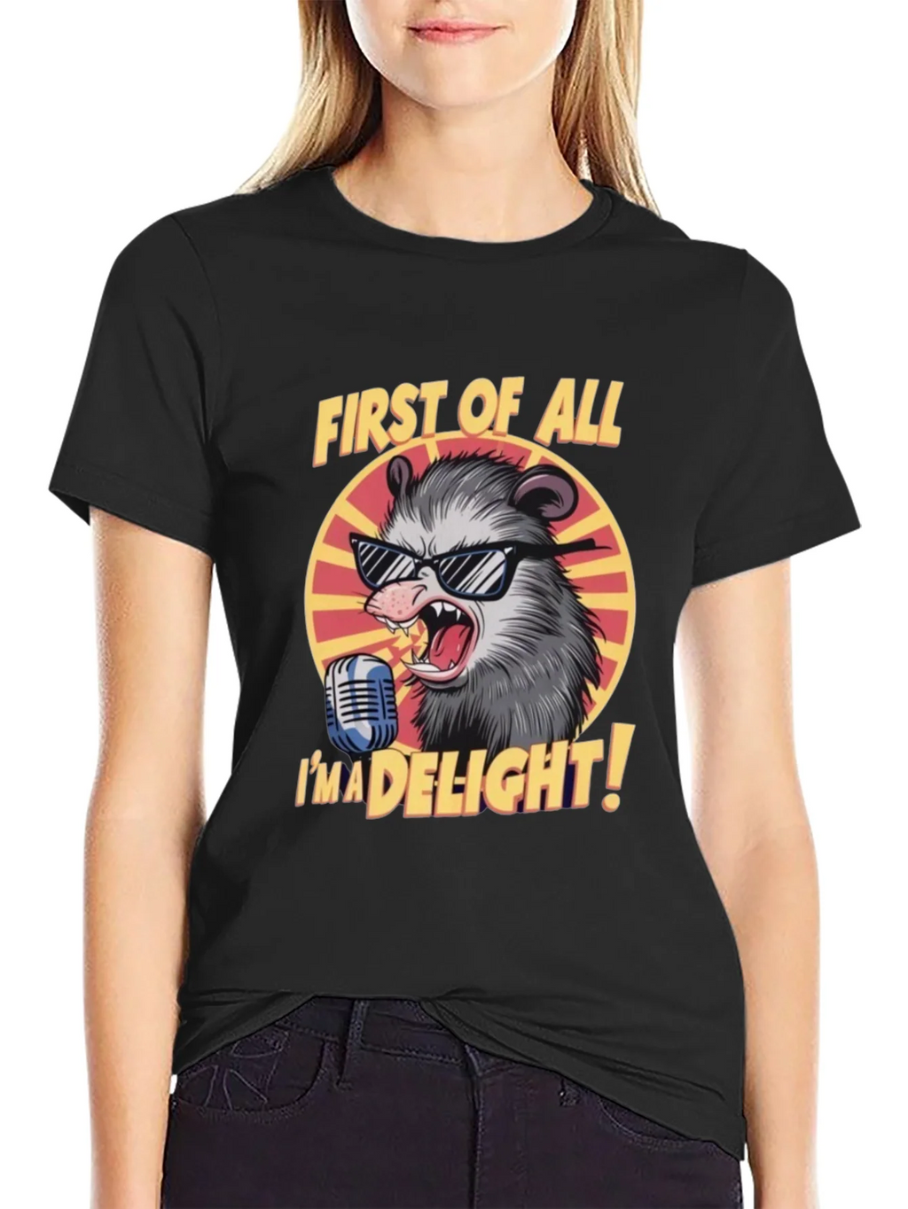 First of All Im a Delight Opossum Graphic Tee product image 5