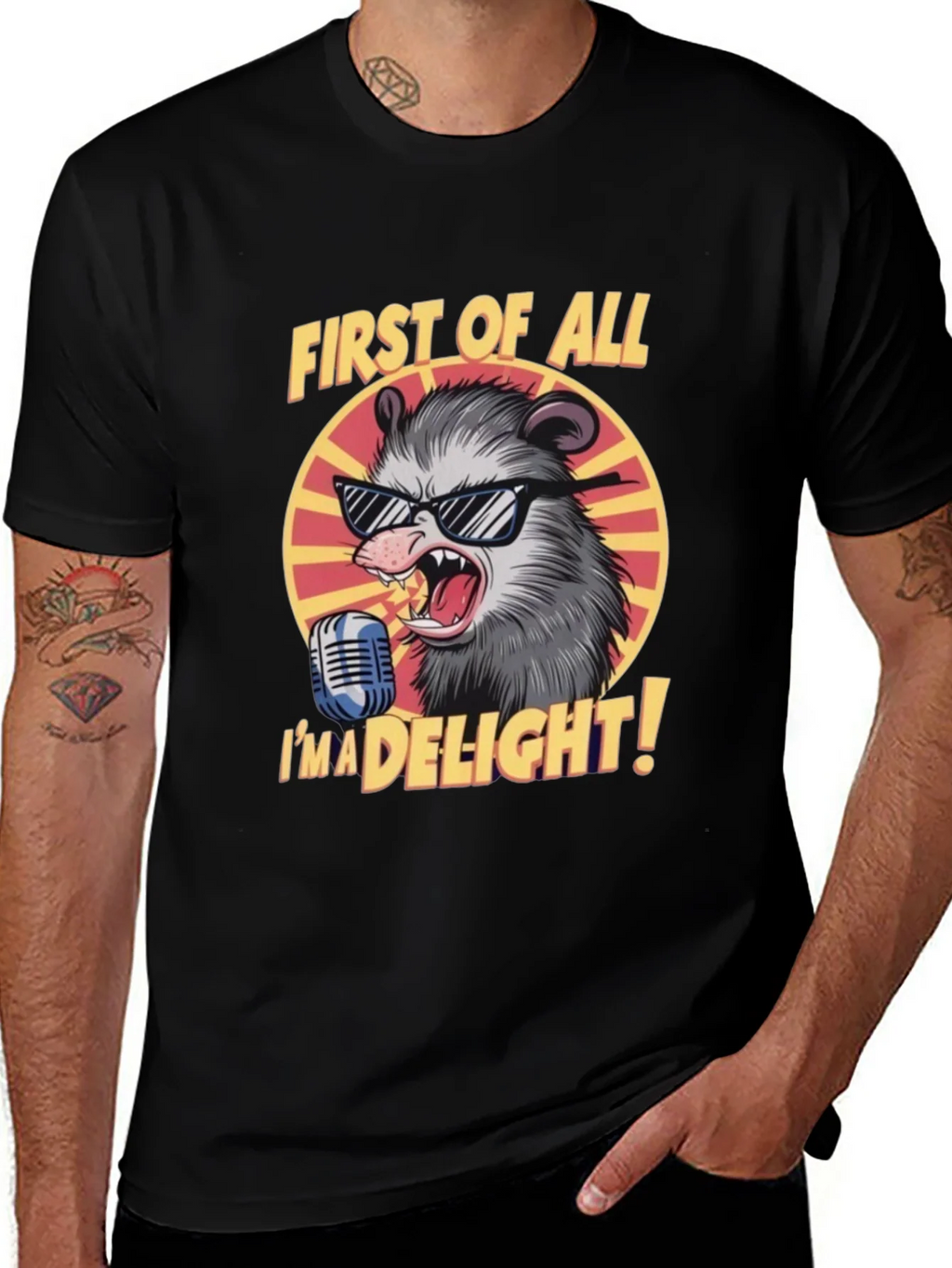 First of All Im a Delight Opossum Graphic Tee product image 1
