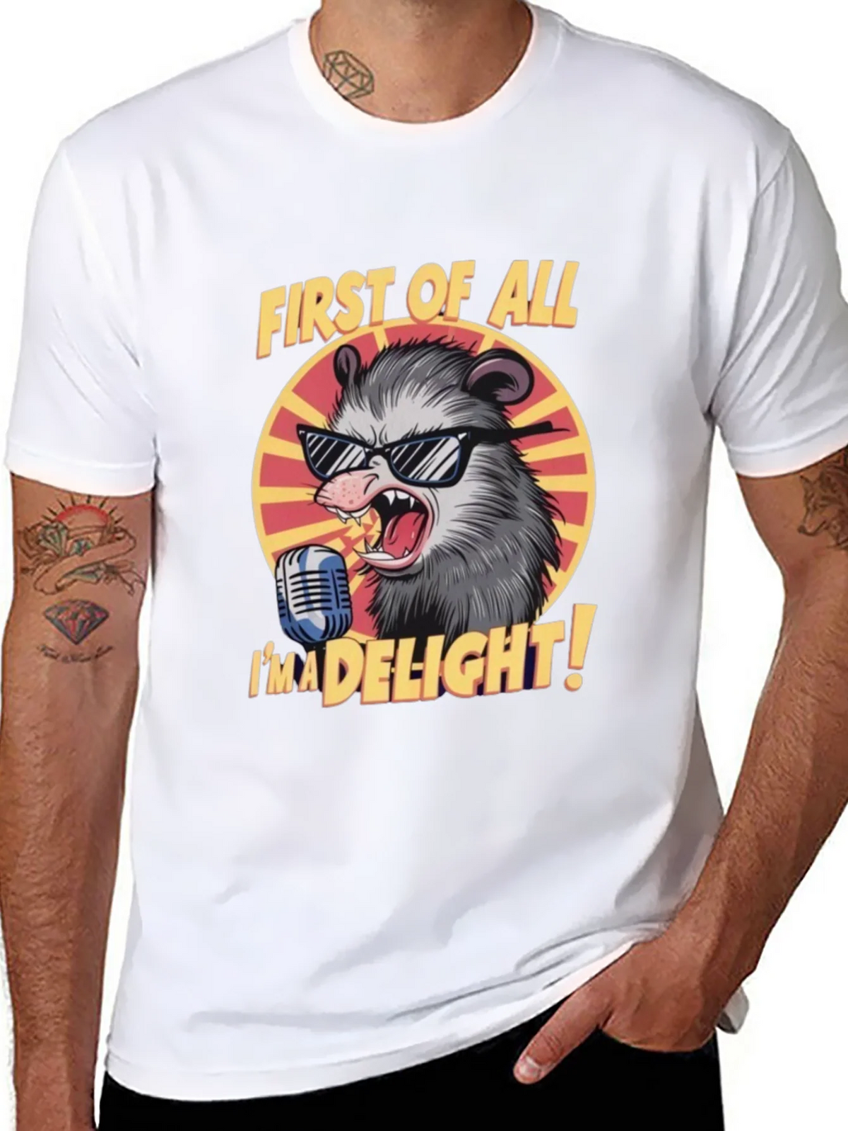 First of All Im a Delight Opossum Graphic Tee product image 10