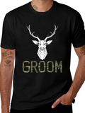 Groom Deer Camo Graphic T-Shirt product image 1