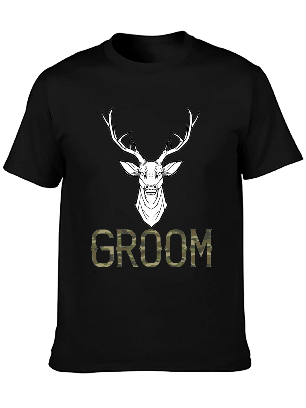 Groom Deer Camo Graphic T-Shirt product image 6