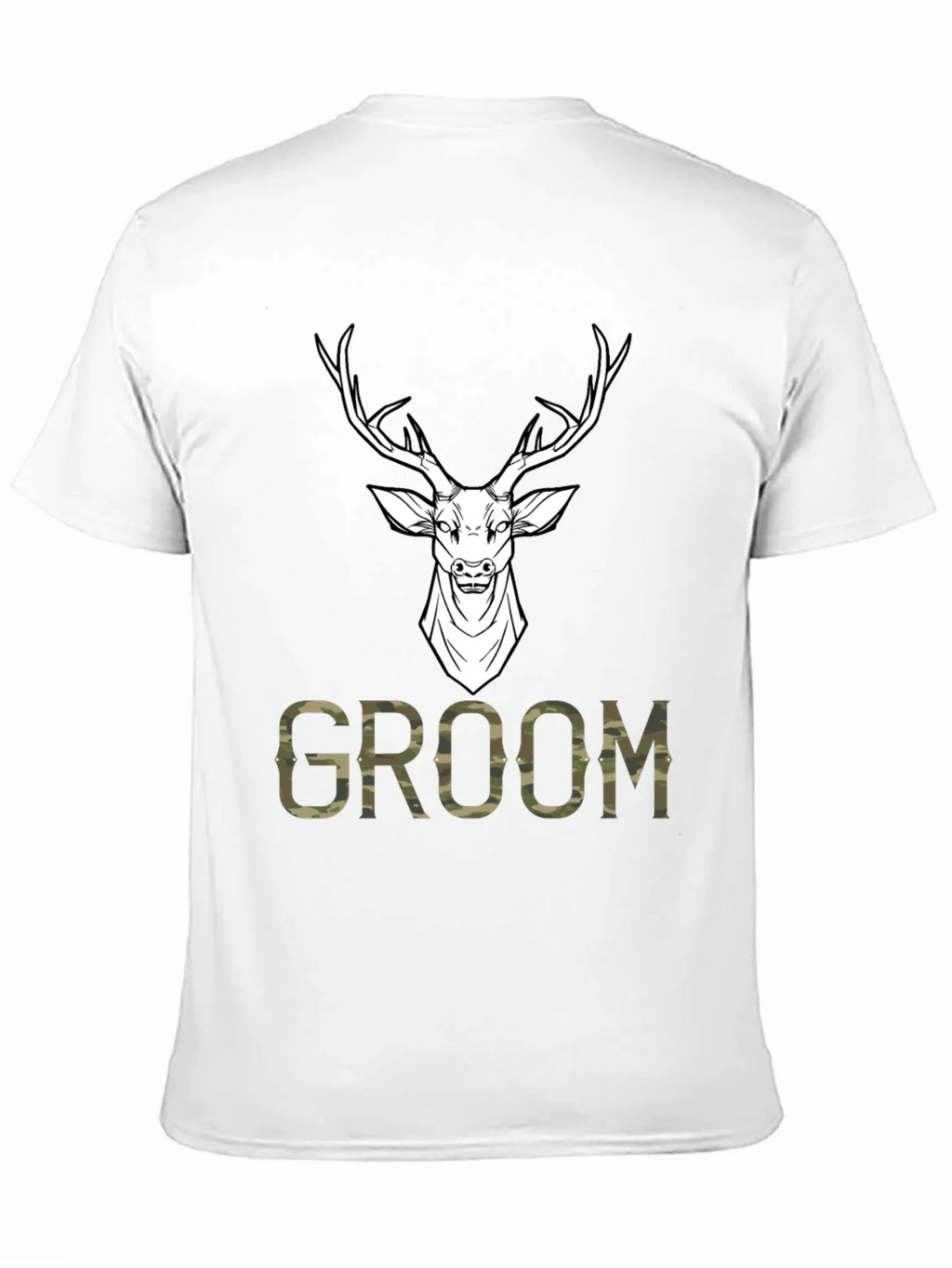 Groom Deer Camo Graphic T-Shirt product image 2