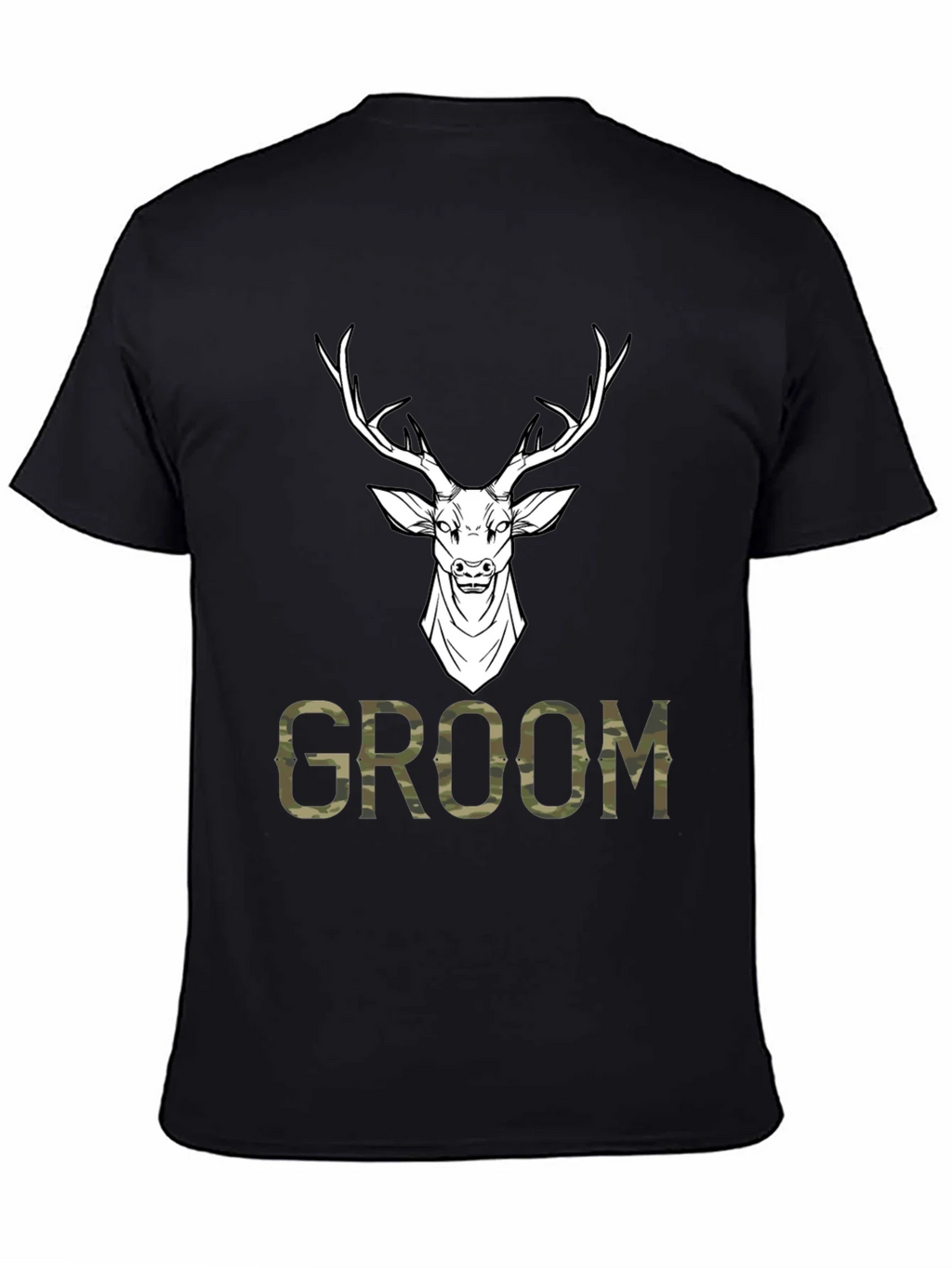Groom Deer Camo Graphic T-Shirt product image 7