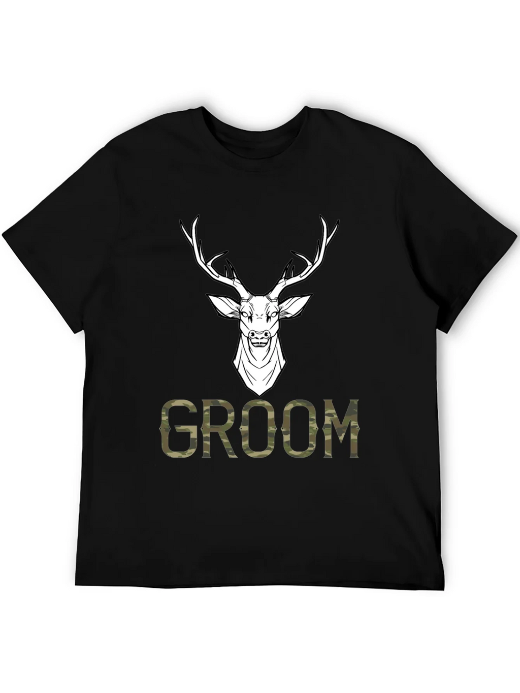 Groom Deer Camo Graphic T-Shirt product image 8