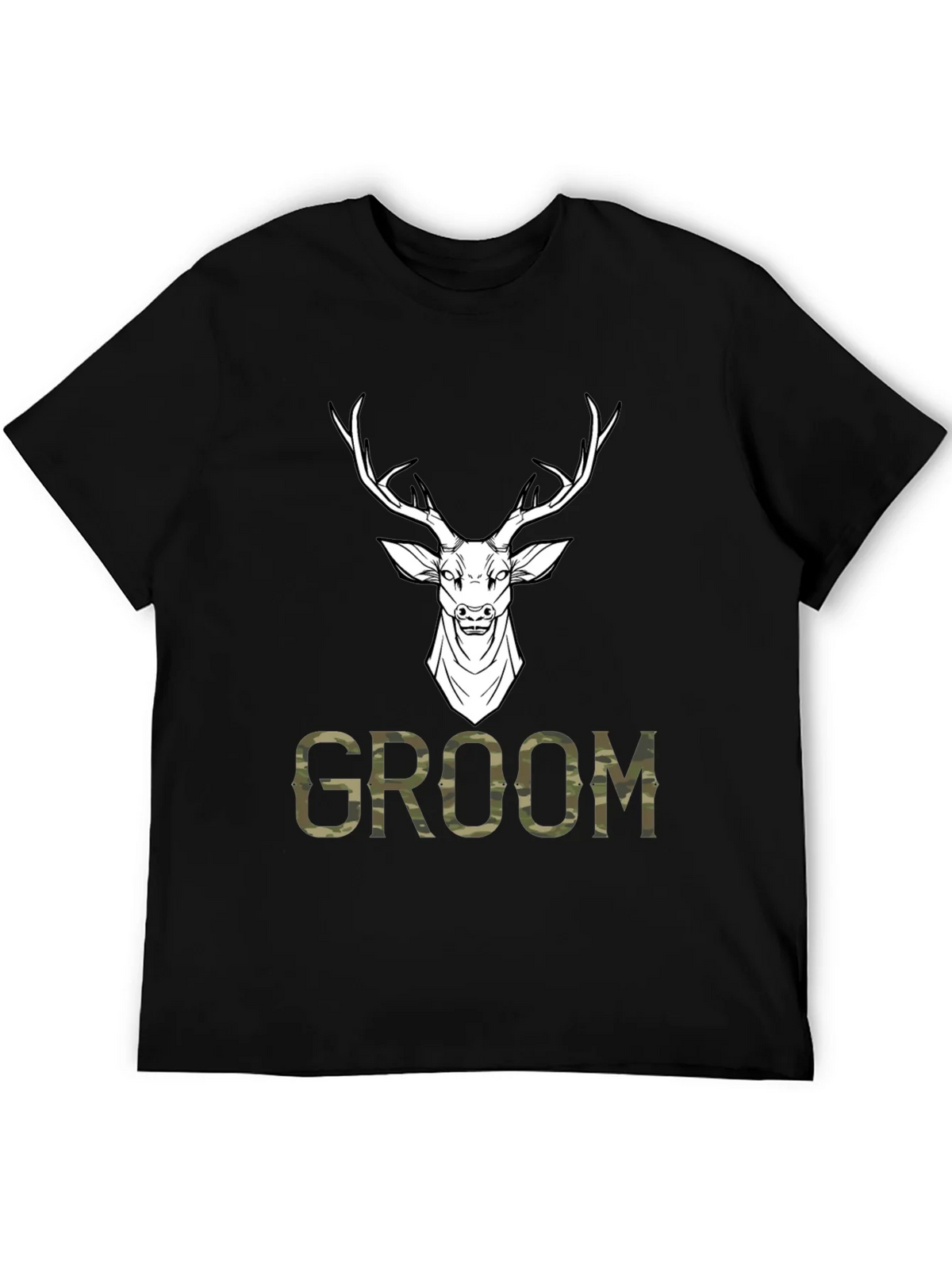 Groom Deer Camo Graphic T-Shirt product image 8