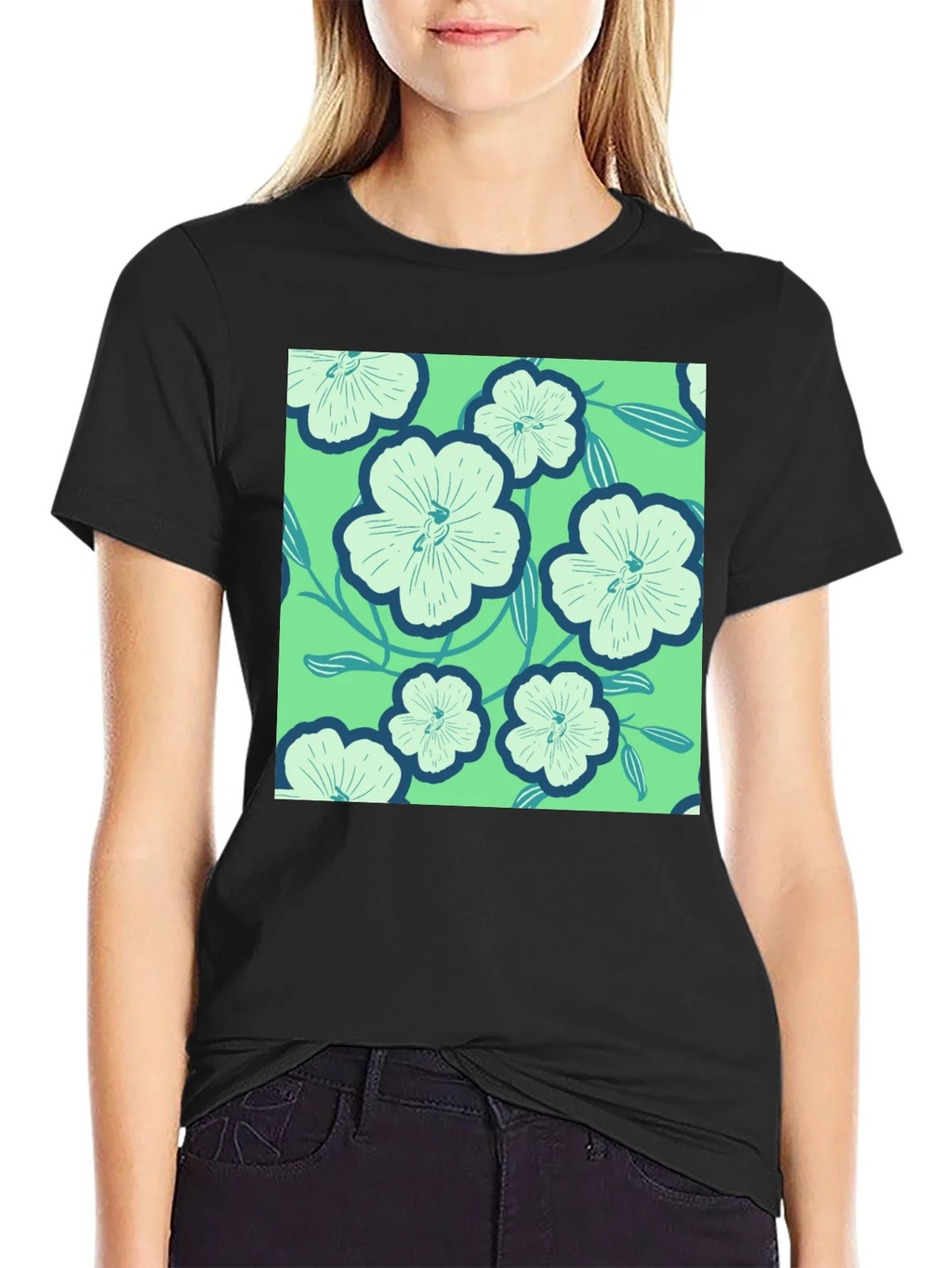 Floral Pattern Tee - Lightweight Comfort product image 5