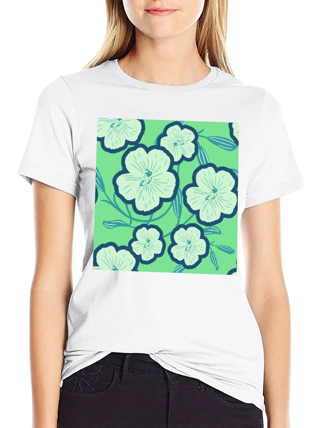 Floral Pattern Tee - Lightweight Comfort product image 11