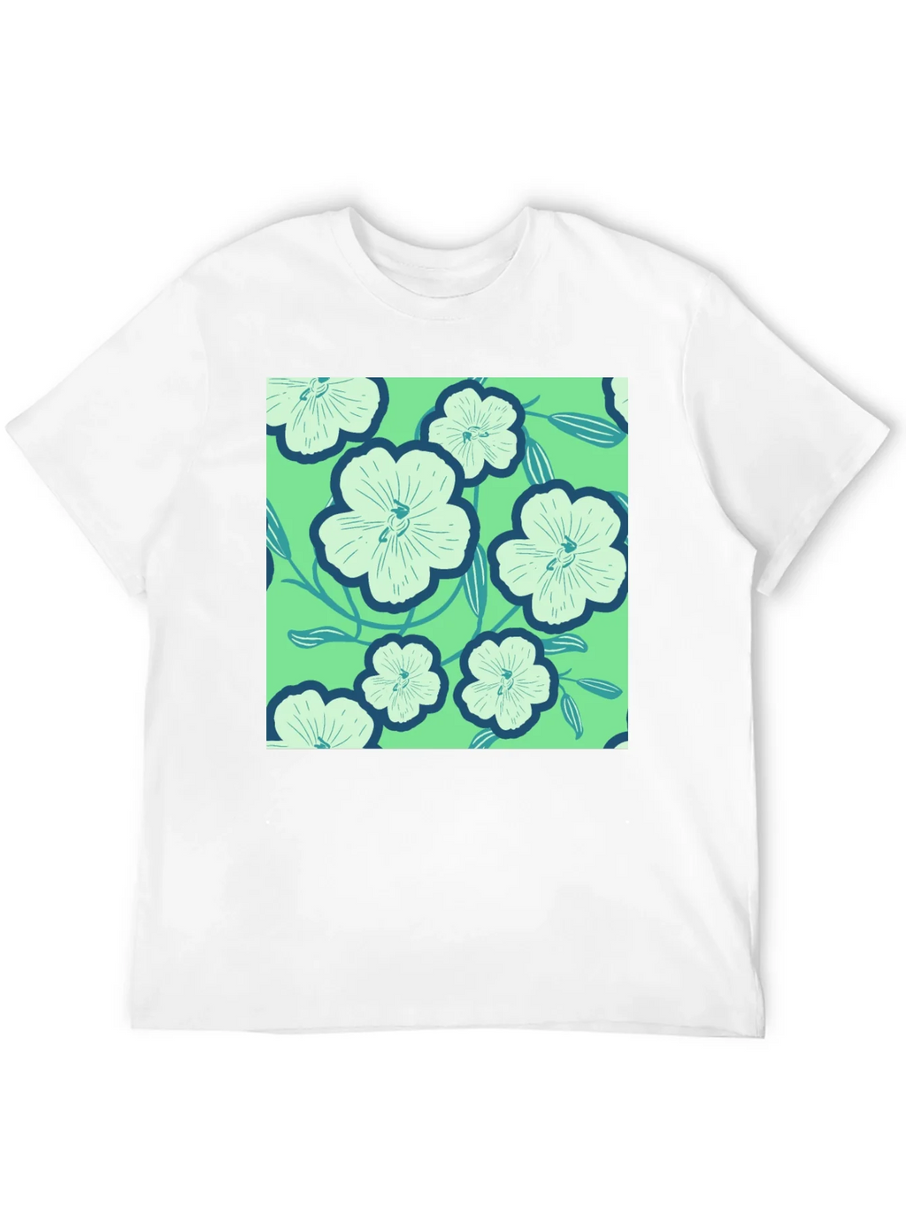 Floral Pattern Tee - Lightweight Comfort product image 3