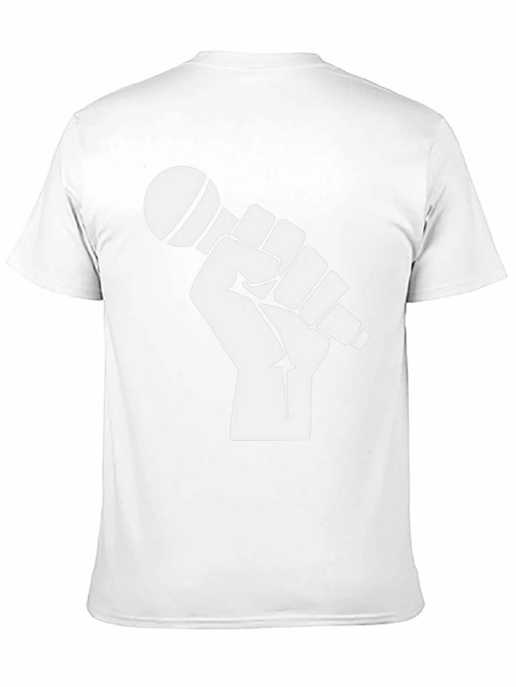 Mic Check T-Shirt - Black Cotton Graphic Tee product image 2