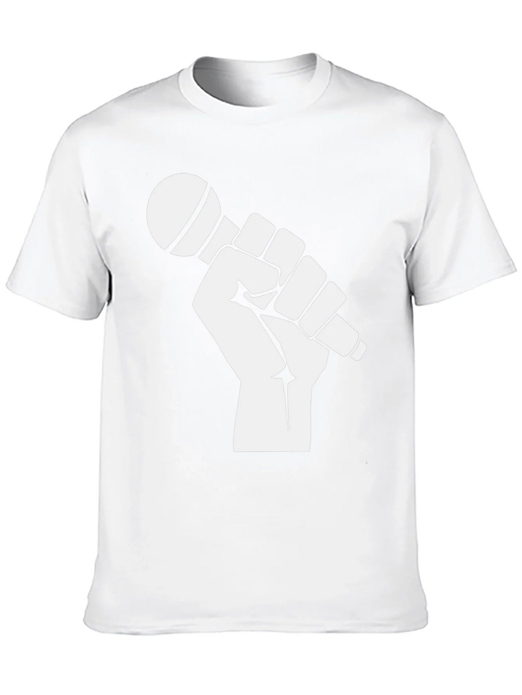 Mic Check T-Shirt - Black Cotton Graphic Tee product image 12