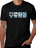 Eat Sleep Vocalist Repeat Black T-Shirt product image 1