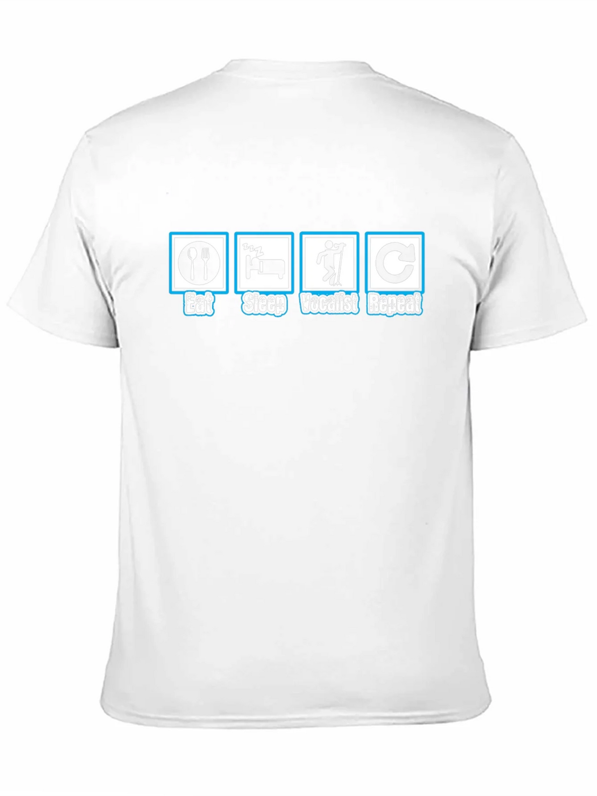 Eat Sleep Vocalist Repeat Black T-Shirt product image 2