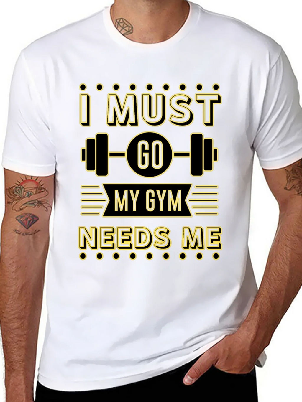 I Must Go My Gym Needs Me Graphic T-Shirt product image 10