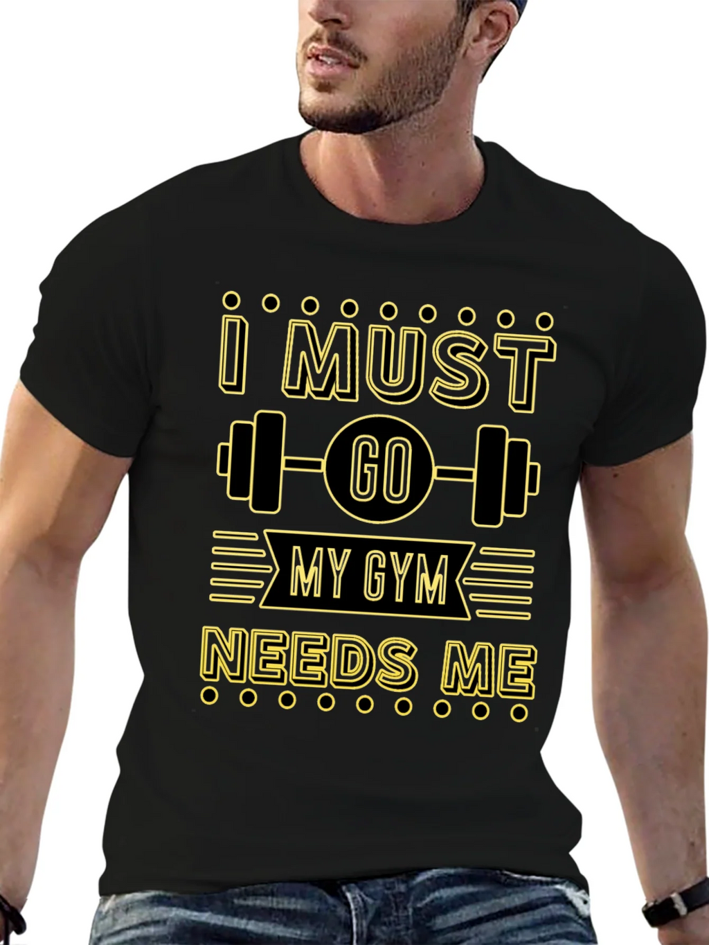 I Must Go My Gym Needs Me Graphic T-Shirt product image 9