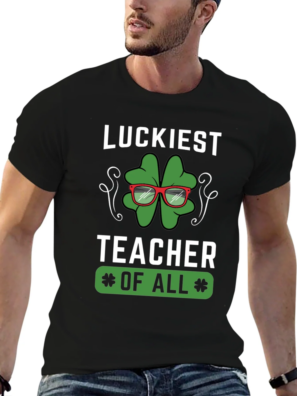 Luckiest Teacher of All Graphic T-Shirt product image 9