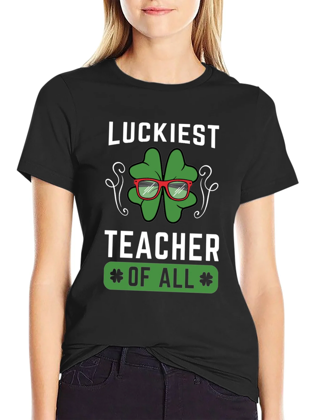 Luckiest Teacher of All Graphic T-Shirt product image 5