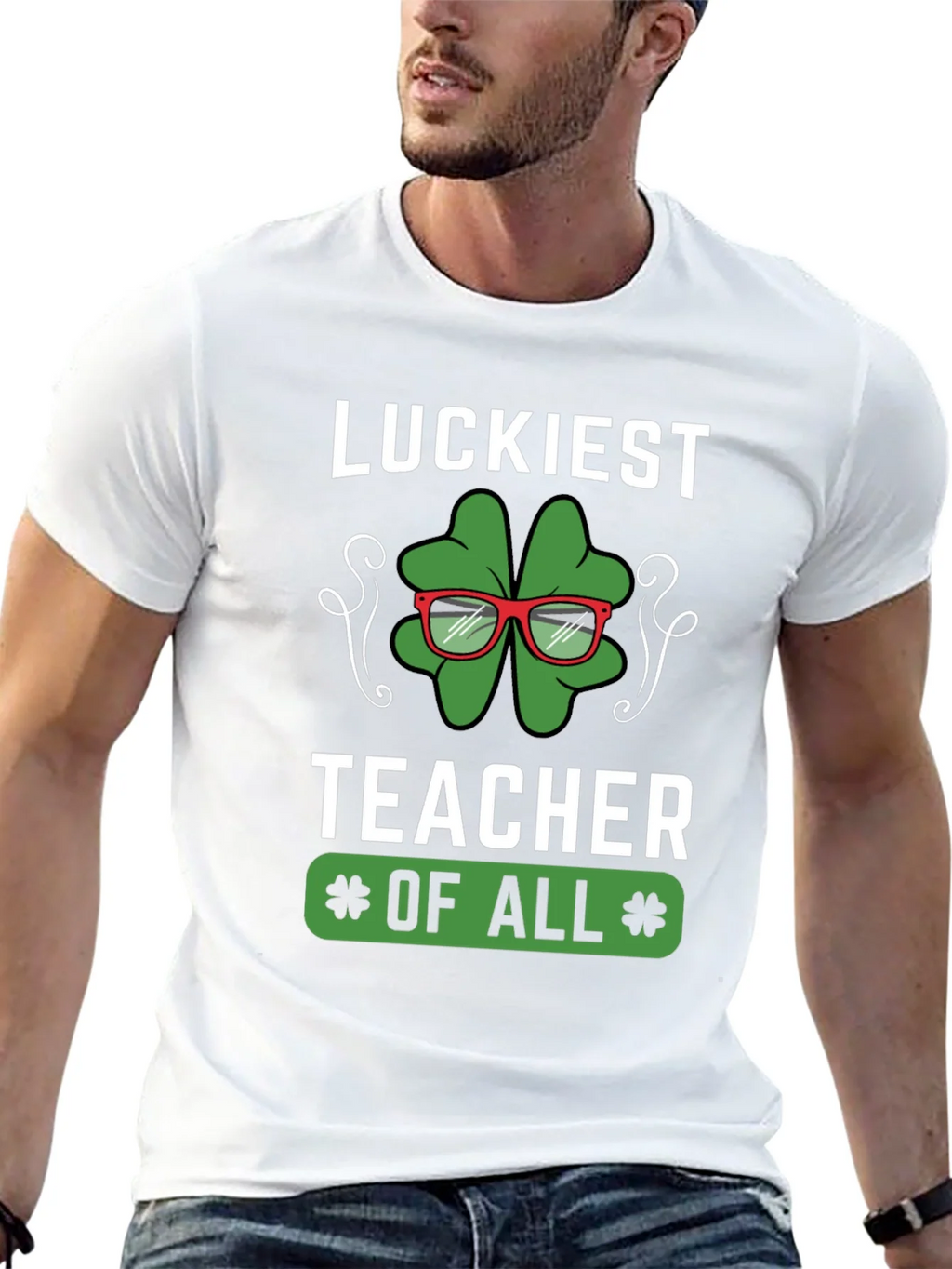 Luckiest Teacher of All Graphic T-Shirt product image 4