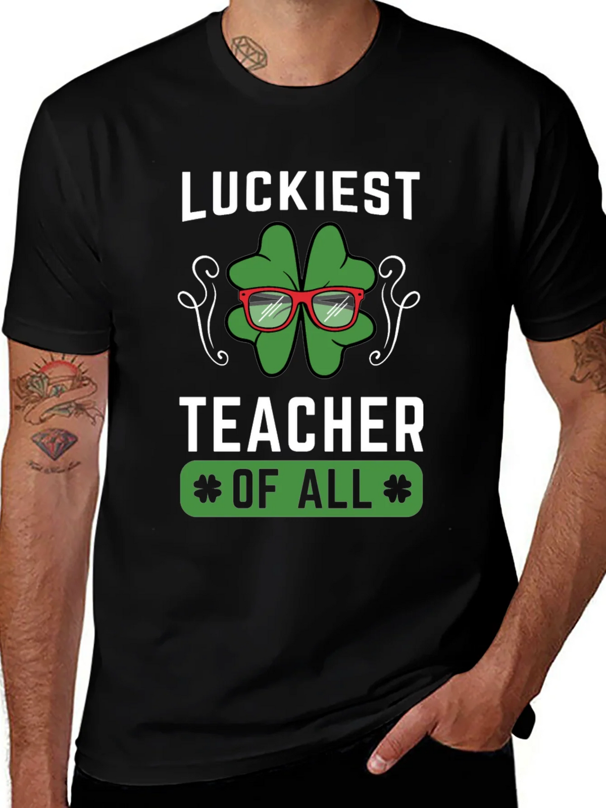 Luckiest Teacher of All Graphic T-Shirt product image 1
