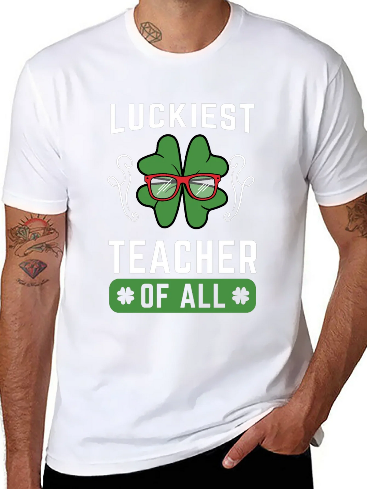 Luckiest Teacher of All Graphic T-Shirt product image 10